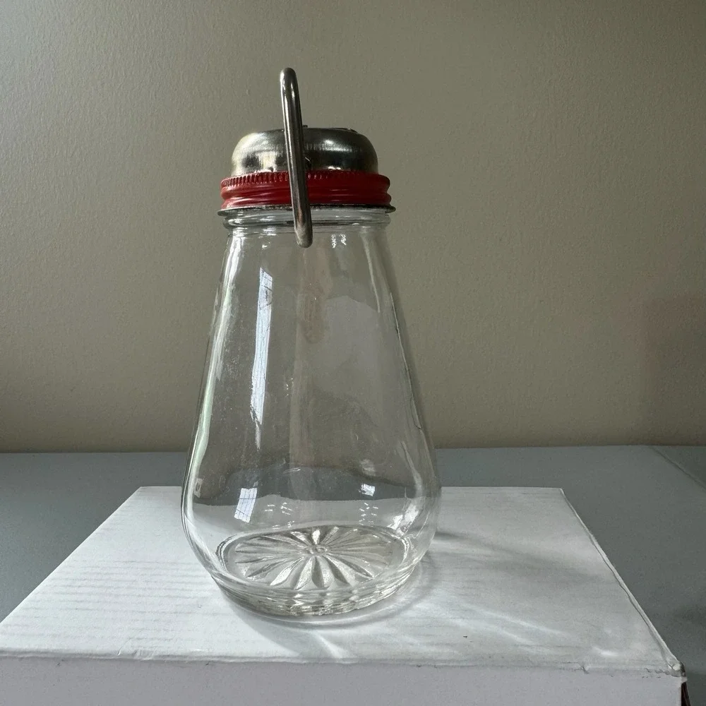 Vintage Federal Tool Corp Chicago Nut Cheese Chopper Grinder Glass Jar Turn Key